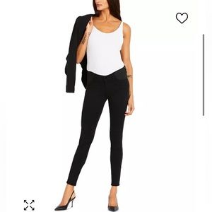 2 pairs! J Brand black + purple maternity skinny jeans
